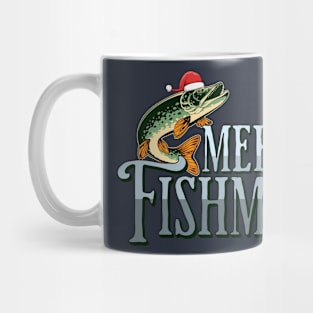 Funny Merry Fishmas Santa Fish Mug